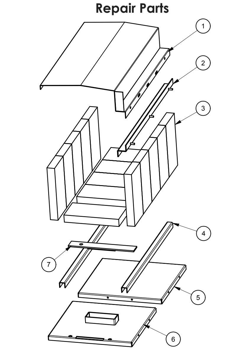 Repair Parts 3 Diagram and Parts List for B2941E  US Stove Company Heating Stove